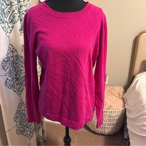 J. Crew Women's Pink Crew Neck Sweater